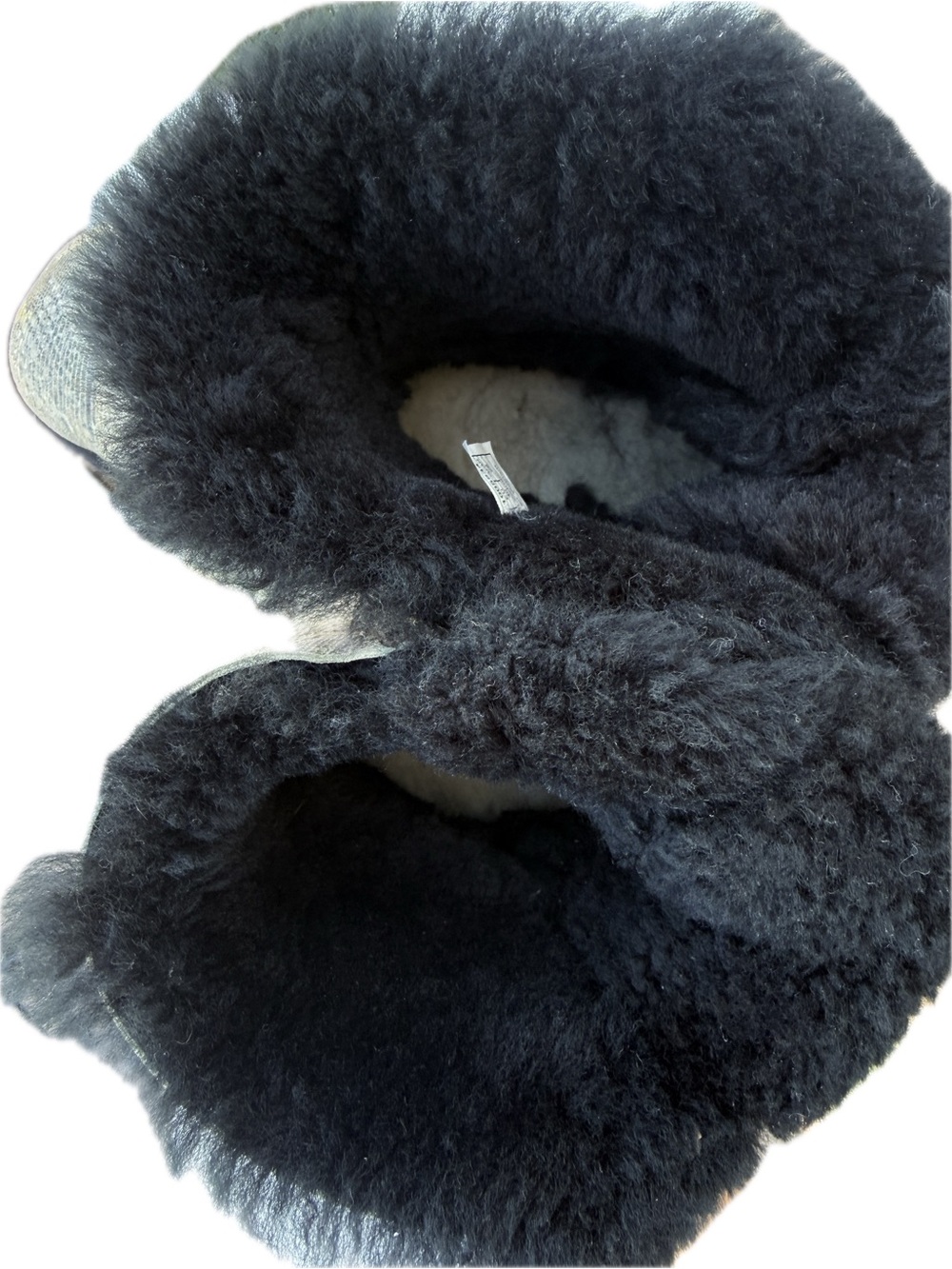 UGG Gray Patterned Shearling Cuff Short Boots - Picture 3 of 4